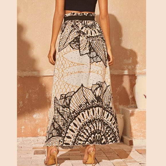 Tribal Print Breezy Skirt - Picture 2 of 3